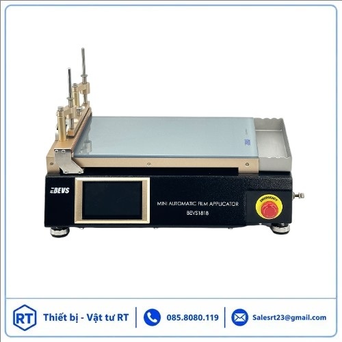Máy kéo màng tự động BEVS 1818 Mini Automatic Film Applicator dùng tạo màng sơn và lớp phủ đồng đều Máy kéo màng tự động BEVS 1818 dùng tạo màng sơn, mực in, keo dán và vật liệu phủ với độ đồng đều cao, phù hợp cho các phòng thí nghiệm QC, QA và R&D