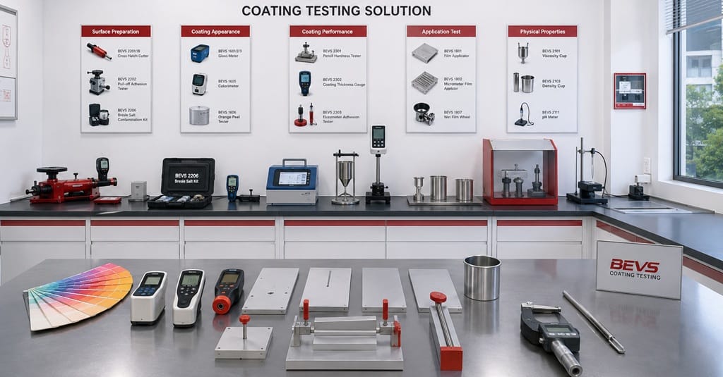 Phòng QC ngành sơn với các thiết bị kiểm tra chất lượng sơn và màng phủ Phòng QC ngành sơn cần những thiết bị kiểm tra nào? Tìm hiểu các thiết bị đo màu, độ bóng, độ nhớt, độ dày, độ bám dính và kiểm tra chất lượng màng sơn.