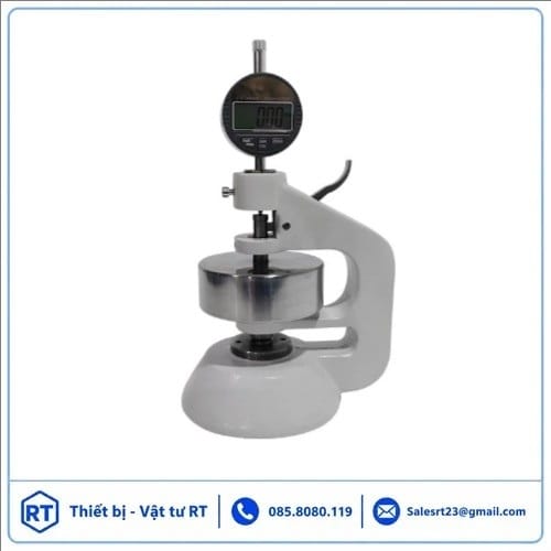 Máy đo độ dày giấy GT-N19A – Paper Thickness Tester, minh họa thiết bị, đồng hồ đo kỹ thuật số, tấm đo và các ứng dụng kiểm tra giấy, bìa carton, giấy bìa và vật liệu đóng gói.